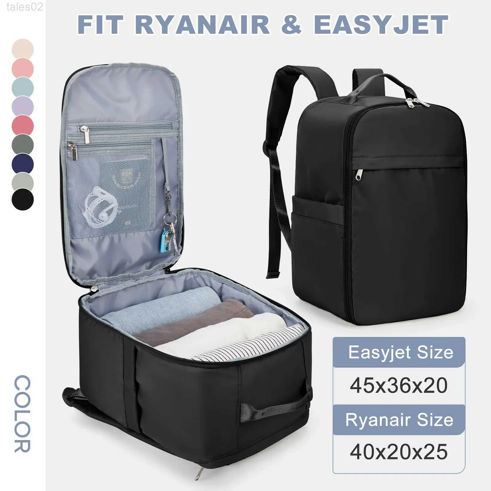 다기능 백 ryanair backpack 40x20x25 캐빈 가방 Easyjet 45x36x20 핸드백 여성/남성 노트북 YQ240407