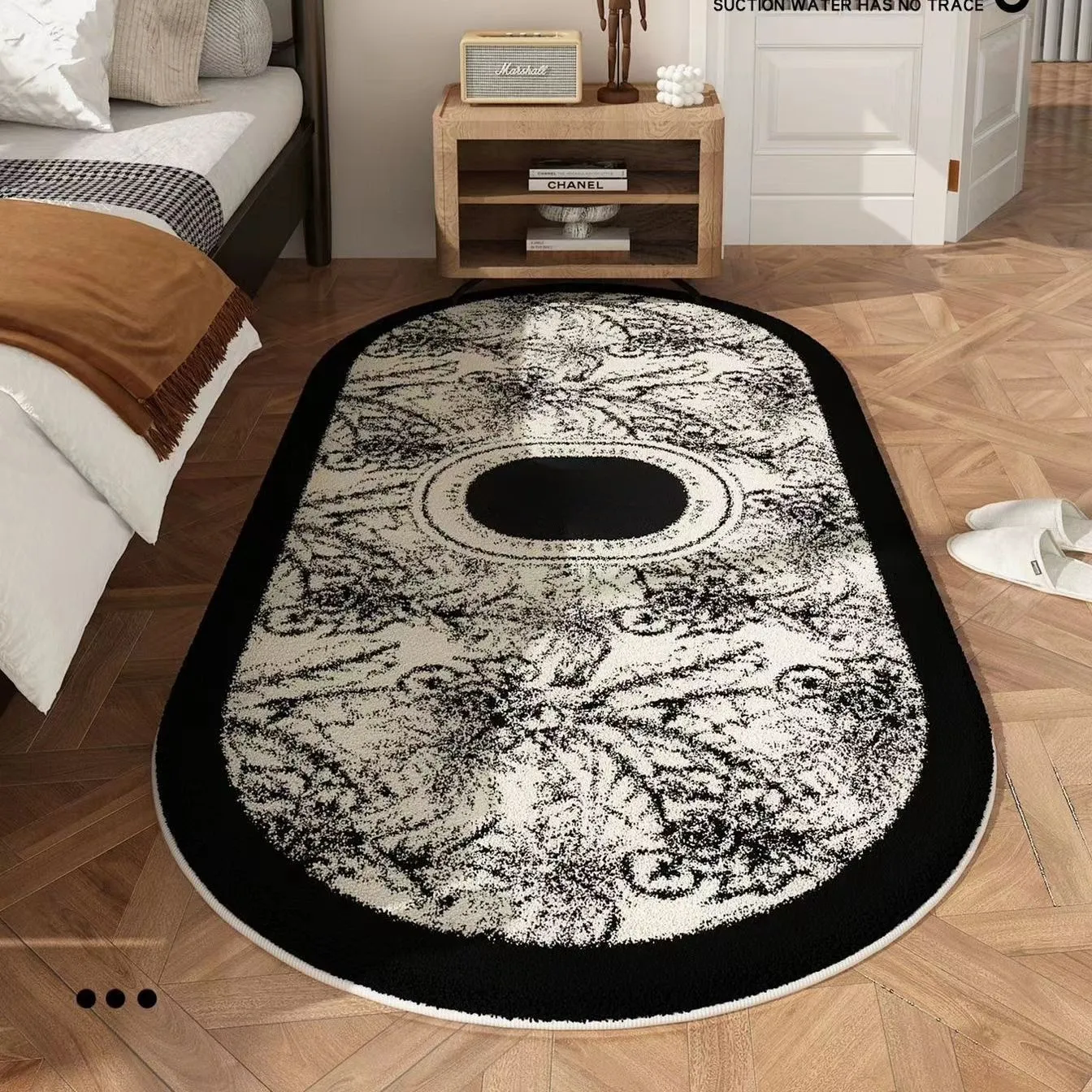 mattor rum dekor designer matta vintage kashmir antidirt säng filt soffbord kant oval icke-halk matta vardagsrum matta