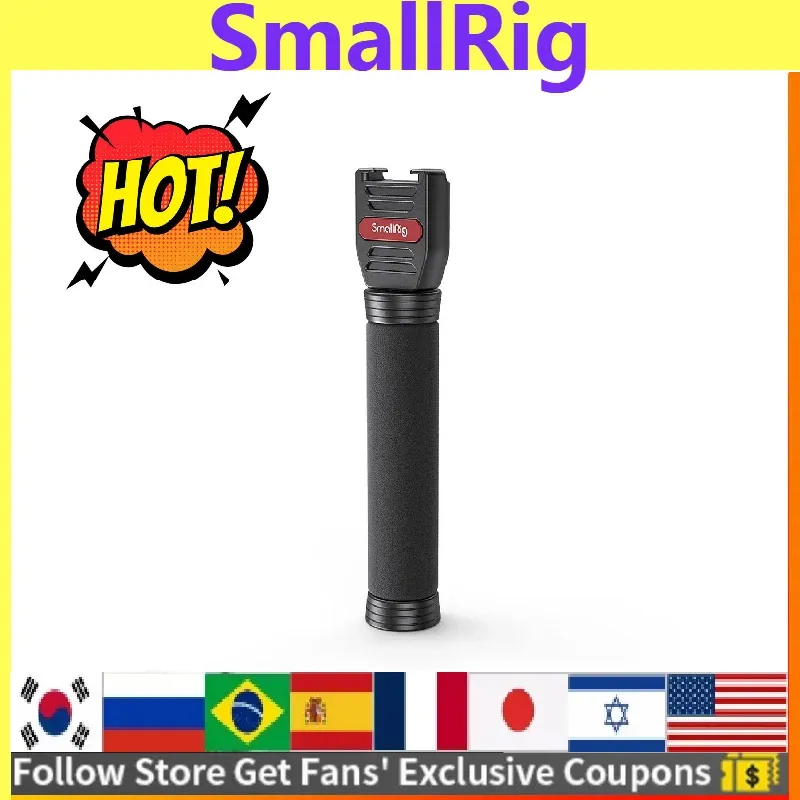 Microphones SmallRig Interview Microphone Handle Wireless Go Handheld Adapter for RODE Wireless Go 3182