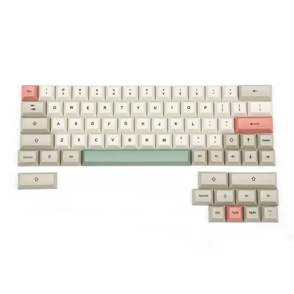 الملحقات ymdk dsa profile 9009 فارغة صبغة Sub 61 64 68 ansi KeyySet keycap shicle pbt set للوحة المفاتيح الميكانيكية mx gh60 xd64 gk64 tada68