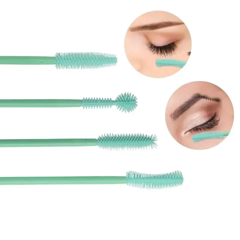 2024 فرشاة الرموش التي يمكن التخلص منها 50 PCS Crystal Eye Eye Brush Handle Mini Mascara Wands Brush Extension Extension مجموعة فرشاة مكياج يمكن التخلص منها