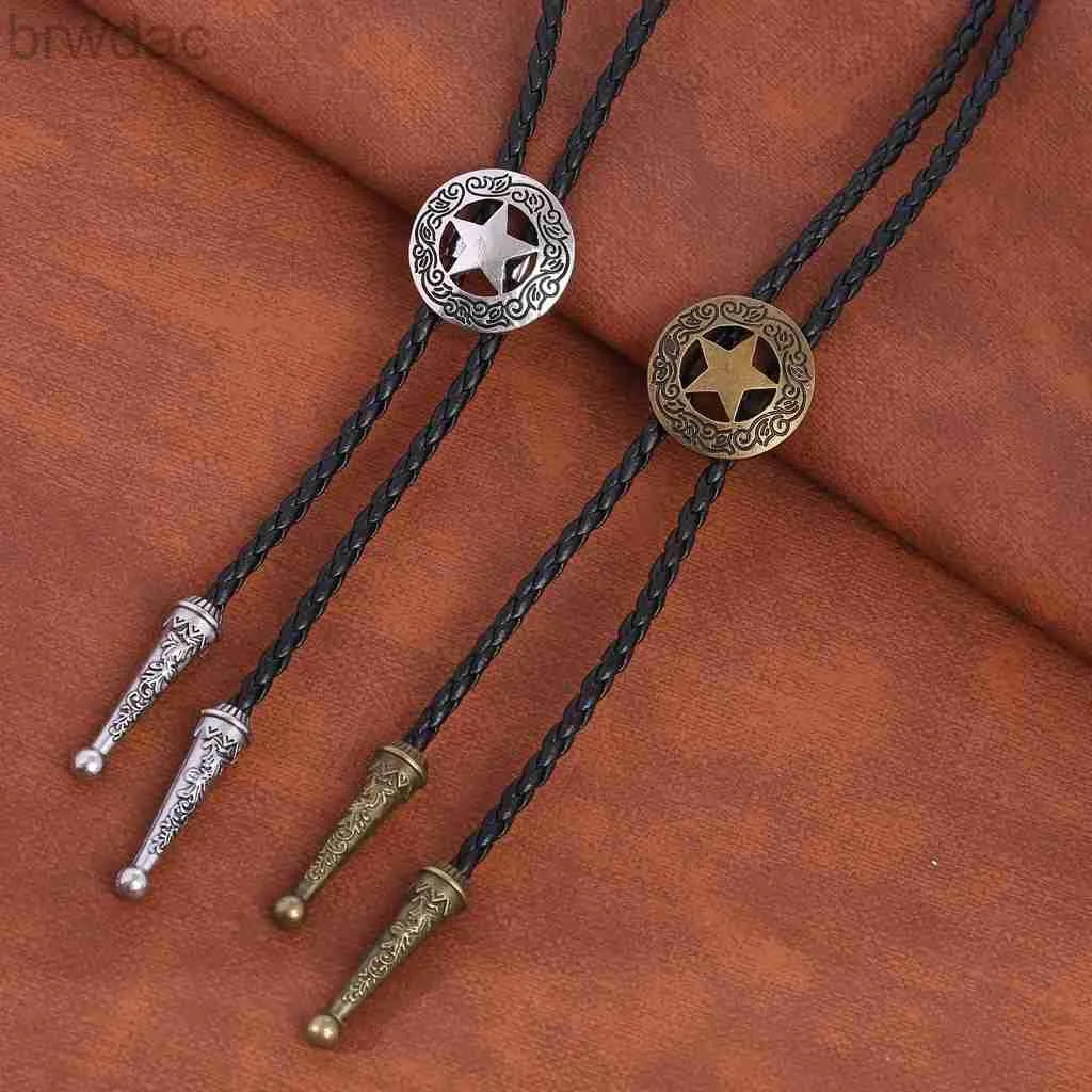 Bolo Ties Western Cowboy Star Bolo Tie Rodeo Dance Necktie Bola Tie 240407