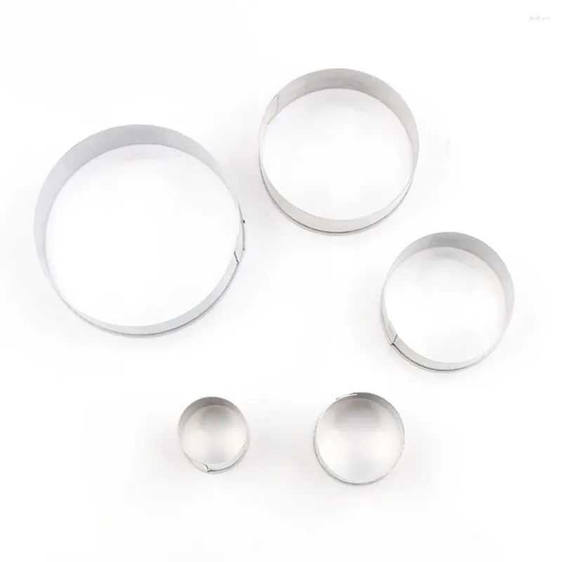 Moules de cuisson 5pcs cercle rond sucre sucre de coupe coupe-daimle Ceramics moule moule moule moule artisanat bricolage