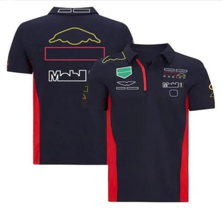 F1 Racing Polo Suit Summer Verstappen Team ShortSleeved Sême style Personnalisation2088640