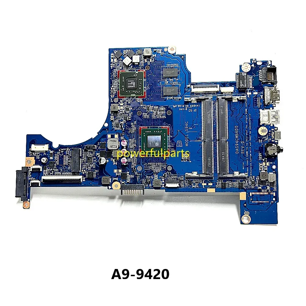 Moederbord voor HP Pavilion 15ZCD 15CD Laptop Moederbord A99420 CPU +AMD GRAFIEK BOARD DAG94CMB6D0 GOED WERKEN