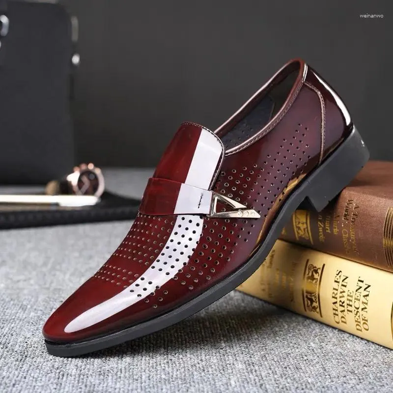 Chaussures habillées Men d'été Classic Luxury Plus taille formelle Brand italien MANDES MENSE ERKEK AYAKKAB