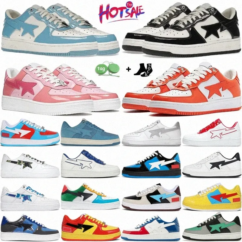 designer shoes sk8 star sneakers White Grey Black Patent pastel blue yellow Green stas SK8 orange pink brown beige suede camo combo Burgundy Men Women trainers