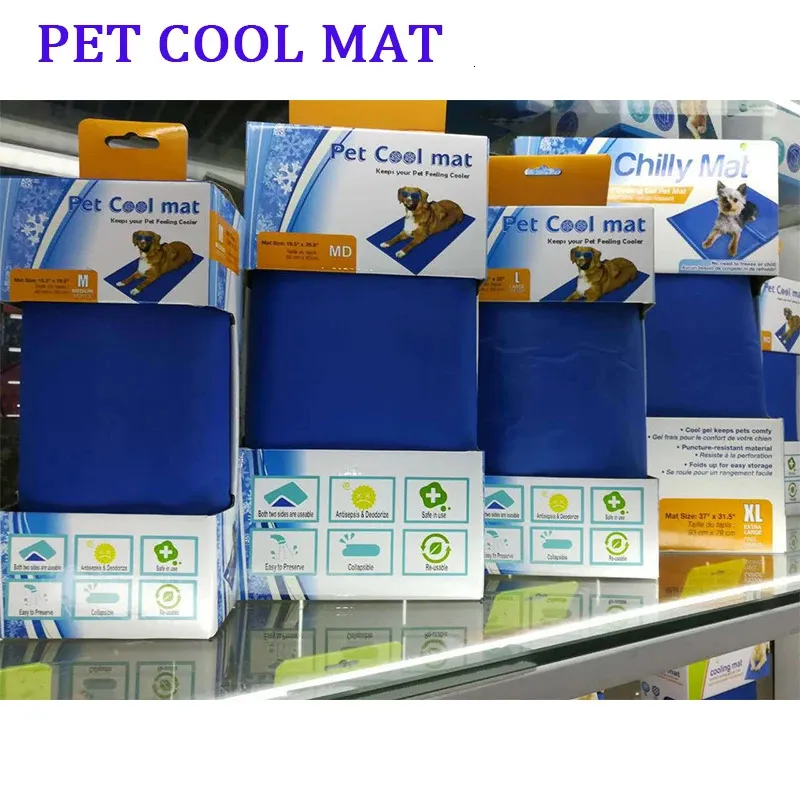 Resfriável para refrigeração de cachorro moda moda verão gel cama de cachorro sofá de estimação para animais de estimação para cães médios e grandes cachorros filhotes gato gelo tapete 240403