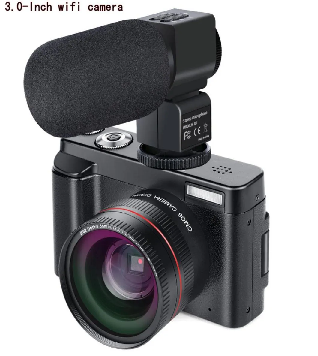 Przenośne kamery bezlusterkowe 16x cyfrowy Zoom 24MP 30 cali ekran TFT Rozpoznanie Antishake HD WIFI Camera 5483603