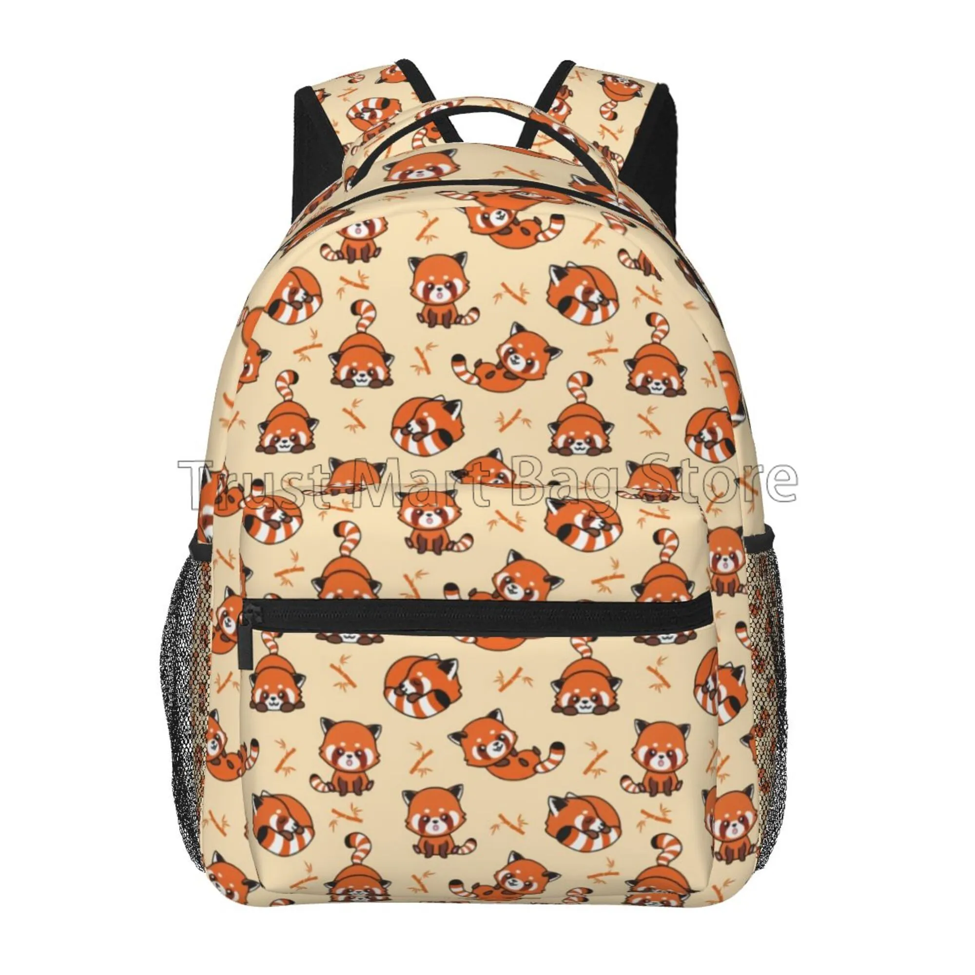 School Backpack Raccoon Cute Red Panda Raccoon Animal Crossing Backpack For... From ...