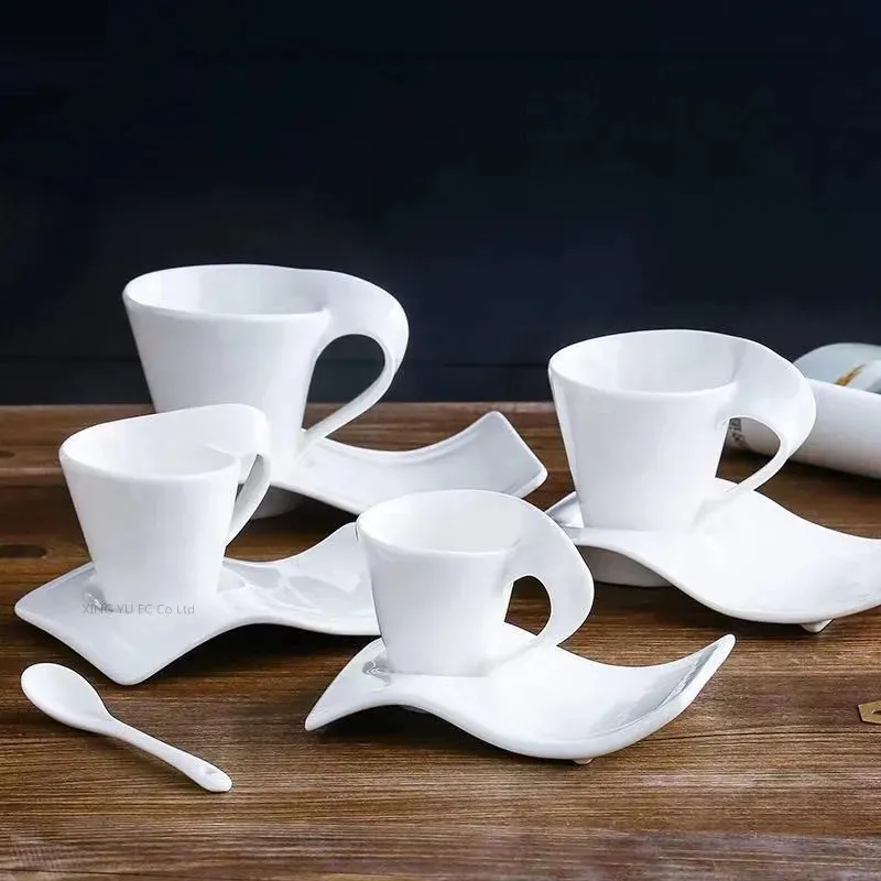 European Ceramic Pottery Coffee Mug 200ml Espresso Cup with Spoon for Home  Breakfast from Dhgate Mugs - price 38.16