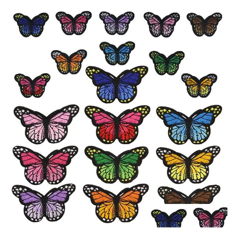 Sewing Notions & Tools 20 Styles Butterfly Badges Clothe Embroidery Applique Ironing Clothing Supplies Decorative Es For Drop Deliver Dh8Vx