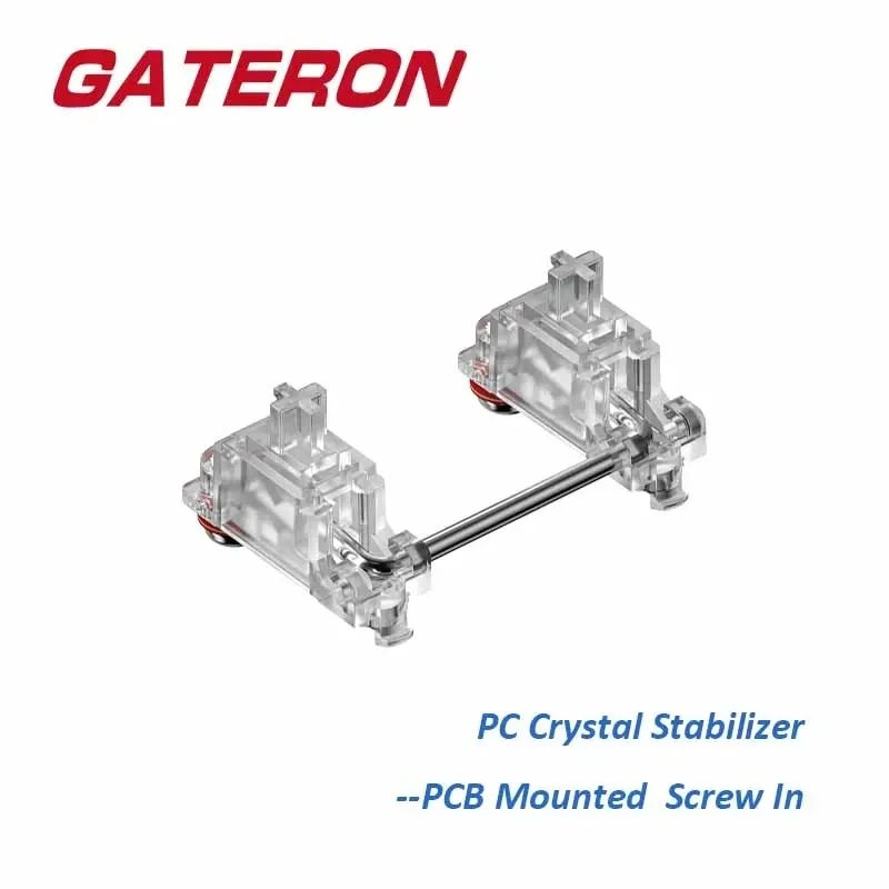 Keyboards GATERON PCB Mount Screw In Stabilizer V2 7u 6.25u 2u Customized DIY Hot Swap 60% Mechanical Keyboard PC Crystal Stabilizer