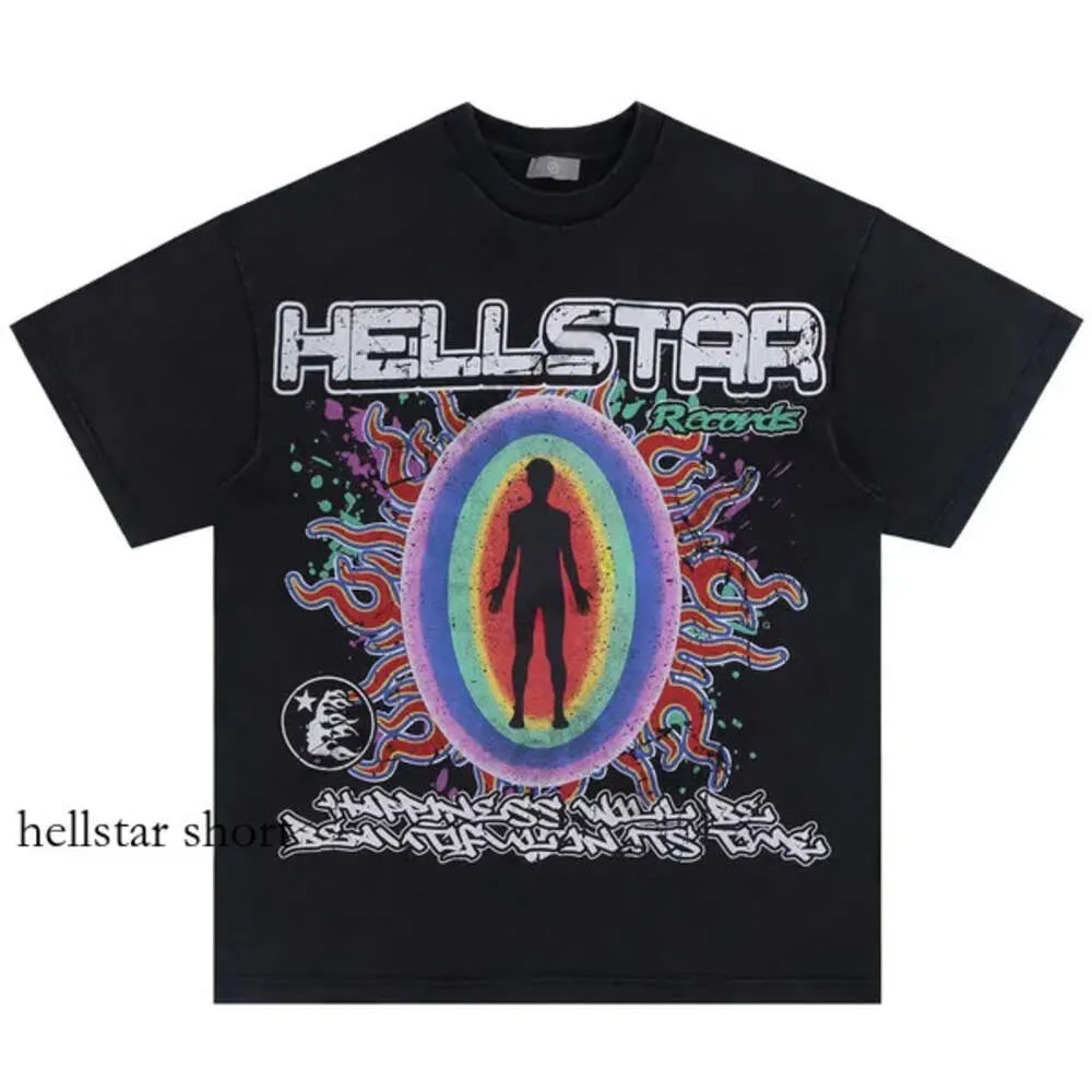 HELLSTAR MENS T-shirts Hi-Quality Mens T-shirt Designer Shirts For Men Summer Clothes Fashion Couples Cotton Tee Femmes décontractées Soule