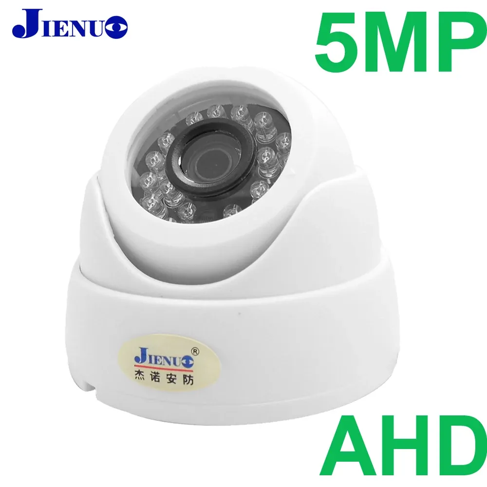 Kameror Jienuo 5MP AHD -kamera 1080p 720p 4MP HD CCTV Säkerhetsövervakning Högdefinition Infraröd natt Vision Support TV -anslutning