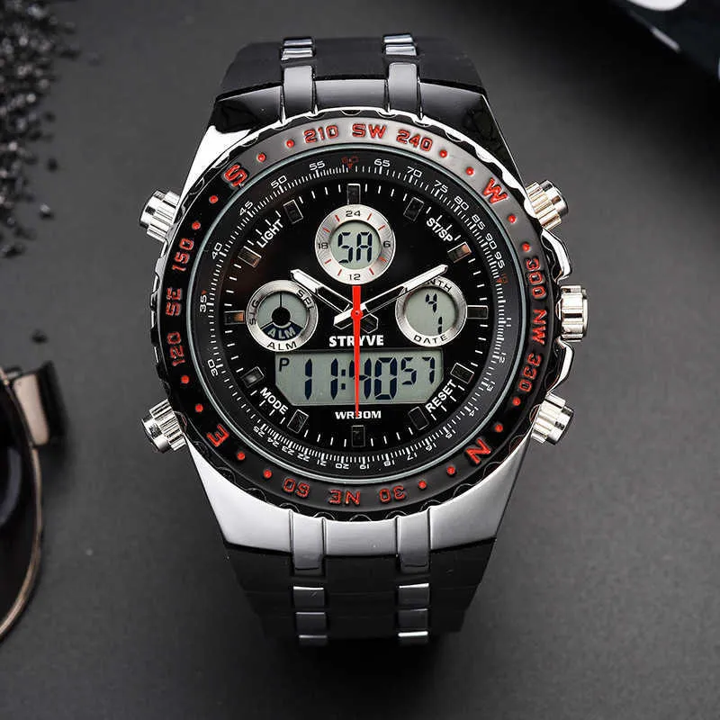 Save Big on Bulk Date Quartz Wrist Watch Male Quartz Wristwatches: Mens  Tactical Watches Military Style LED Digital Watch, Waterproof Gents Quartz 