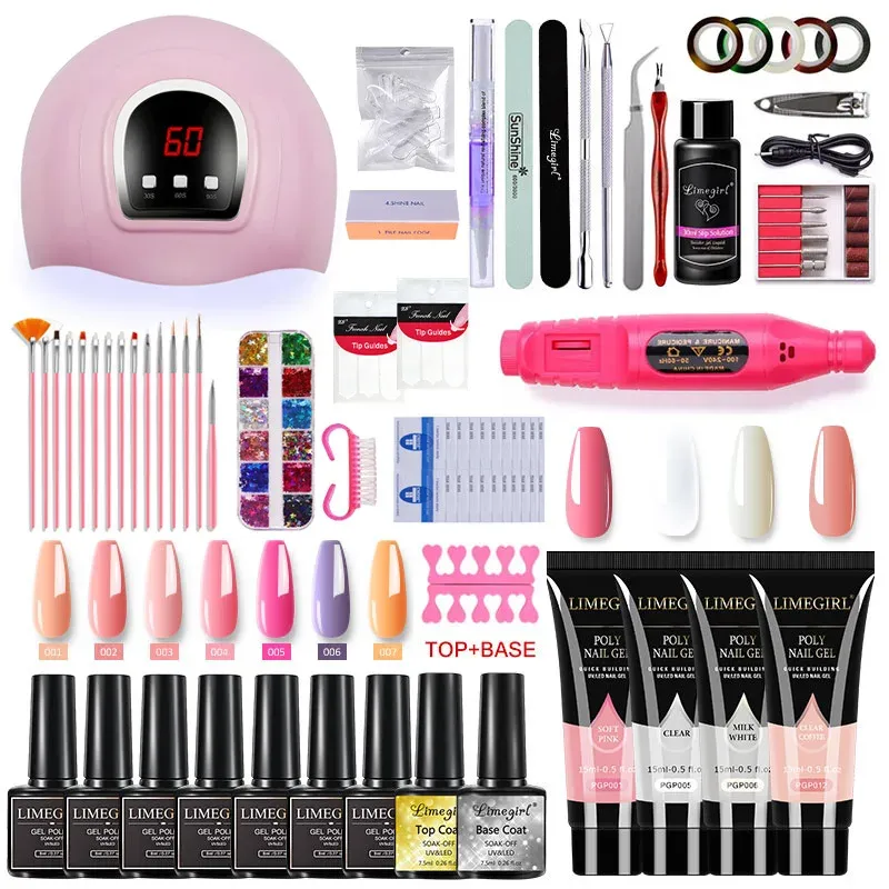 Bultar limegirl gränsöverskridande nagelförlängning lim set lätt terapi nagellack lim set gel nagellack set nagelsats professionell set