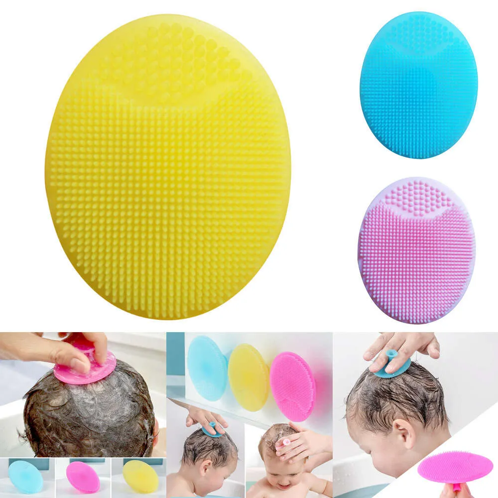 New Shampoo For Baby Infant Bathing Soft Silicone Kids Children Shower Brush Head Hair Washing Massage Bath Brushes