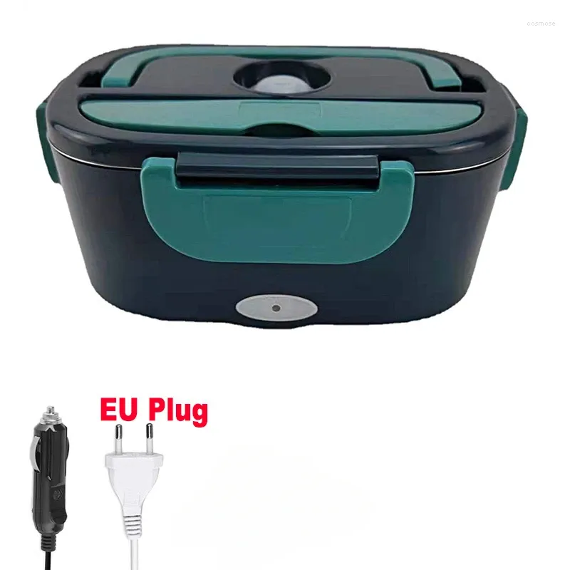 Abendessen Geschirr Dual Verwendung 220 V 110 V 24 V 12 V Elektrische Elektrik beheizte Lunchbox Edelstahlschule Auto Picknick Heizheizung Wärmerer Behälter