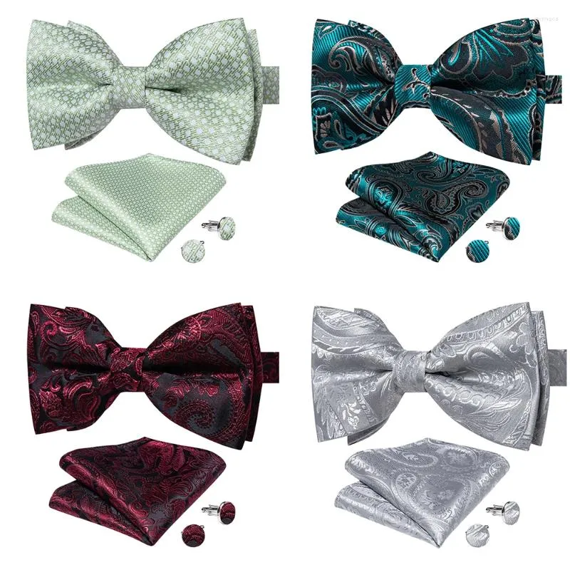 Bow Ties élégant réglable pré-attaché pour hommes accessoires de smoking de mariage de mariage bowknot