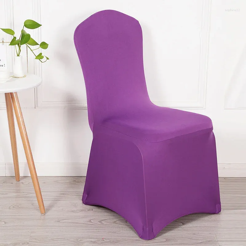 Campa de cadeira 1pc Inclui-Inclusive Solid Color Dining Capa Slipcovers