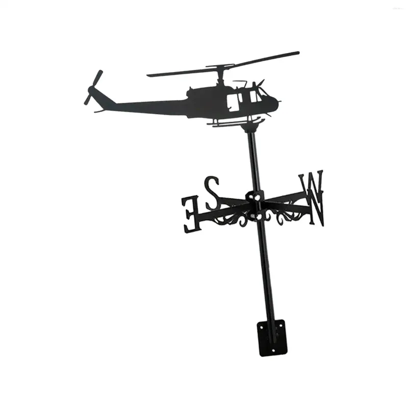 Décorations de jardin Hélicoptère Figurine Wind Ornement Ornement décoratif Heavy Duty Wirevane Direction Indicateur pour Courtyard Durable