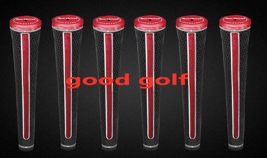 Golf Grips Blackred Line Tour Grips Irons Driver Woods Rubbers StandardMidsize 50pcs DHL 7795778