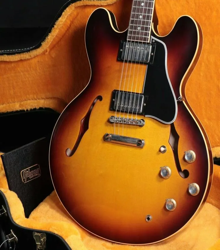 Custom Shop 1961 E S335 Reissue VOS Burst electric guitar013562452