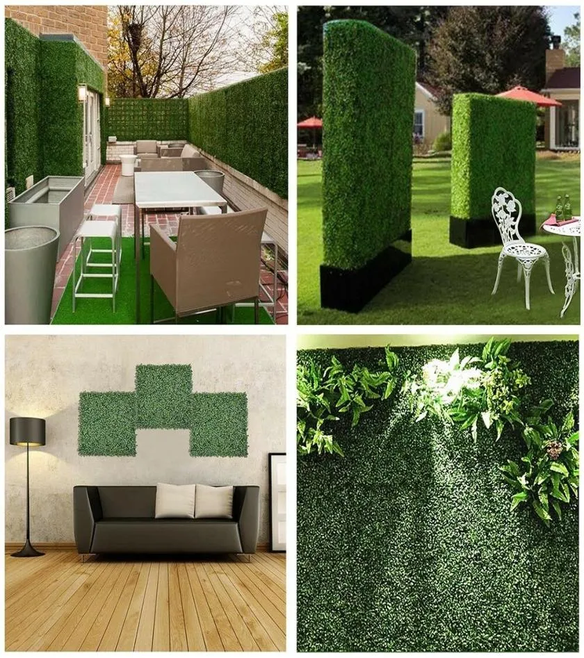 12pc 20quotx 20quot Artificial Boxwood Hedge Mat Plant Panels Greenery Walls Outdoor9564685