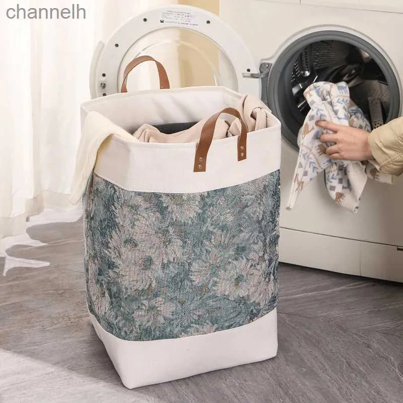 Storage Baskets 2024 Large capacity portable laundry basket dirty clothes fabric for bedroom folding storage box yq240407