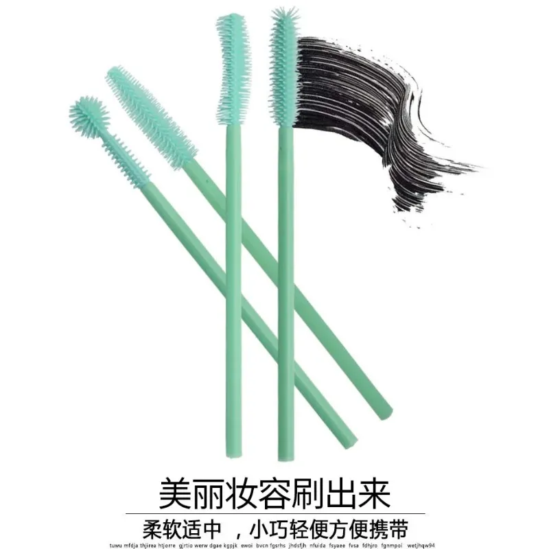 Disposable Eyelash Brush Crystal Eye Brush Diamond Handle Mini Mascara Wands Brush Eyelash Extension Makeup Brush Set