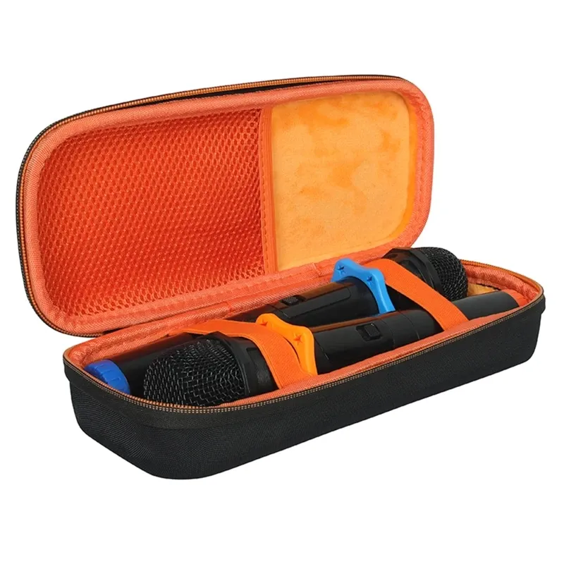 Accessories EVA Hard Shell Storage Zipper Case Microphone Storage Box Bag Easy to Open & Close Protective Organizer MIC Pouch