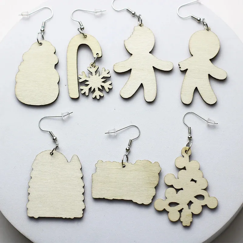 Set 12 Paia Orecchini Natale - Pendenti Con Pupazzo Di Neve, Stella
