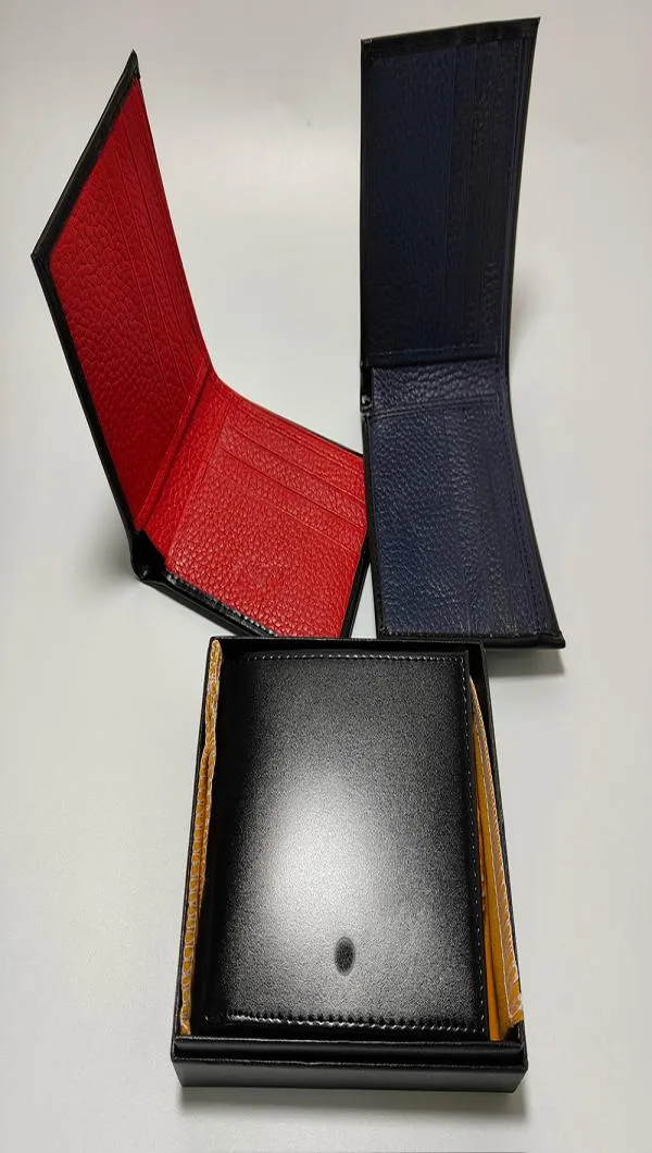 Homme Brand Wallet Luxury Busin Business Cartersrs Mink Holder Fashion Handbag Handsbag Red Blue Cuir Fold Pocket Carte Passport Bag5491682