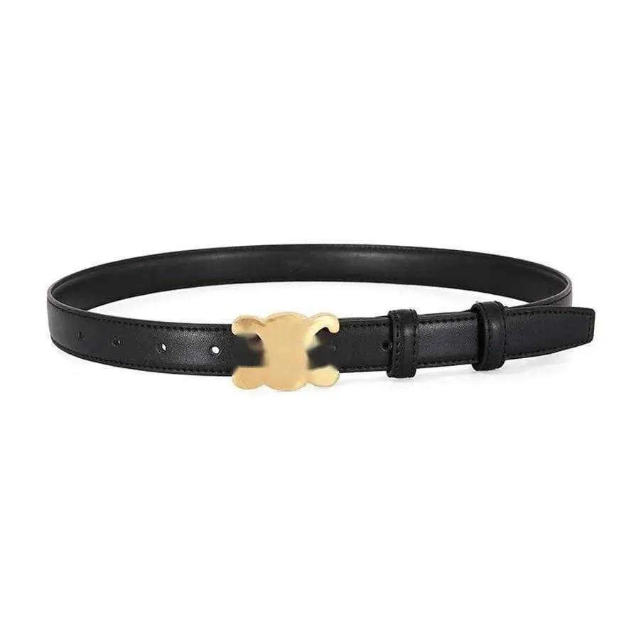 Bälten för kvinnodesigner 2,5 cm designer Small-mistbälten Kvinnor Fashion Belts Läder Läder Casual Jeans Alfabet Mönster axelband Välj 6 färger med låda