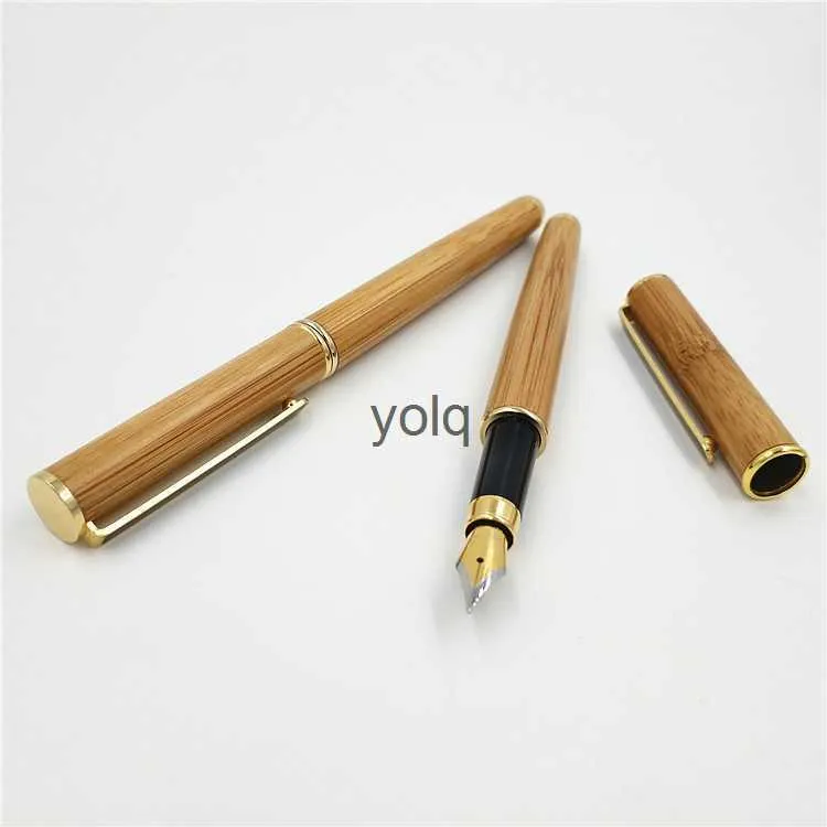 Fountain Pens Creative Bamboo Iridium Thin Stem Students Practice Calligraphy Mass Engraving Large Quantity Premium Price H240423