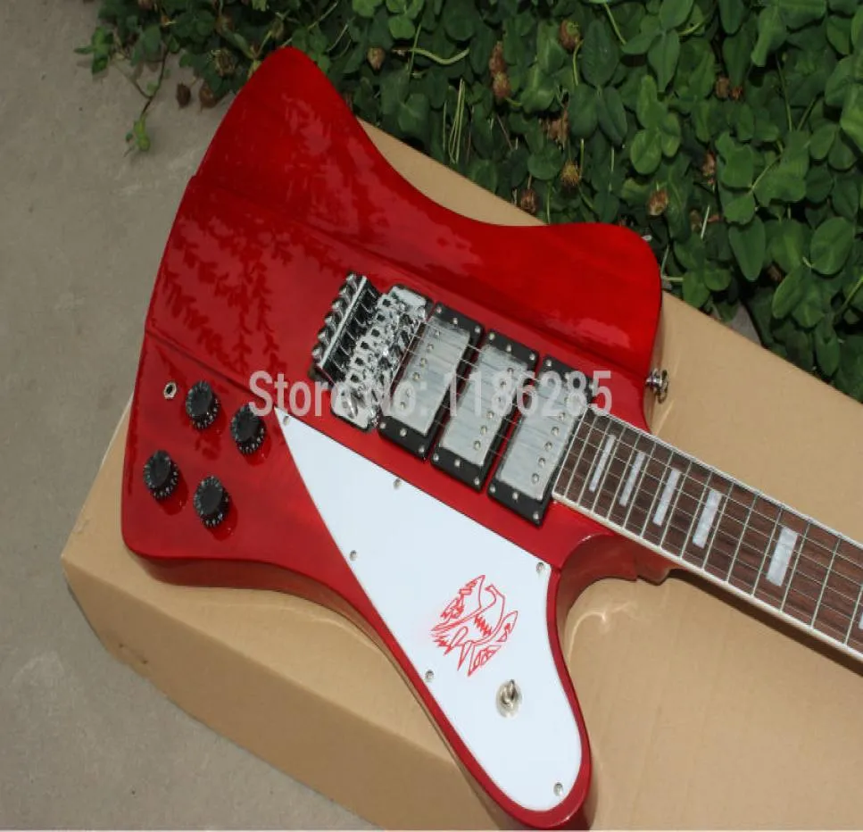 Китайский музыкальный инструмент Gbson Red Color Firebird Электроитара3882104