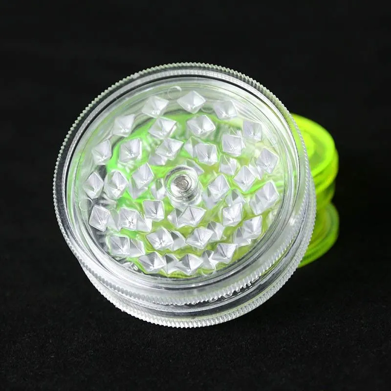 60*30MM Plastic Tabacoo Grinder for Dry Herb 3 Layers with dispay box Smoking e cig accessories Color DHL