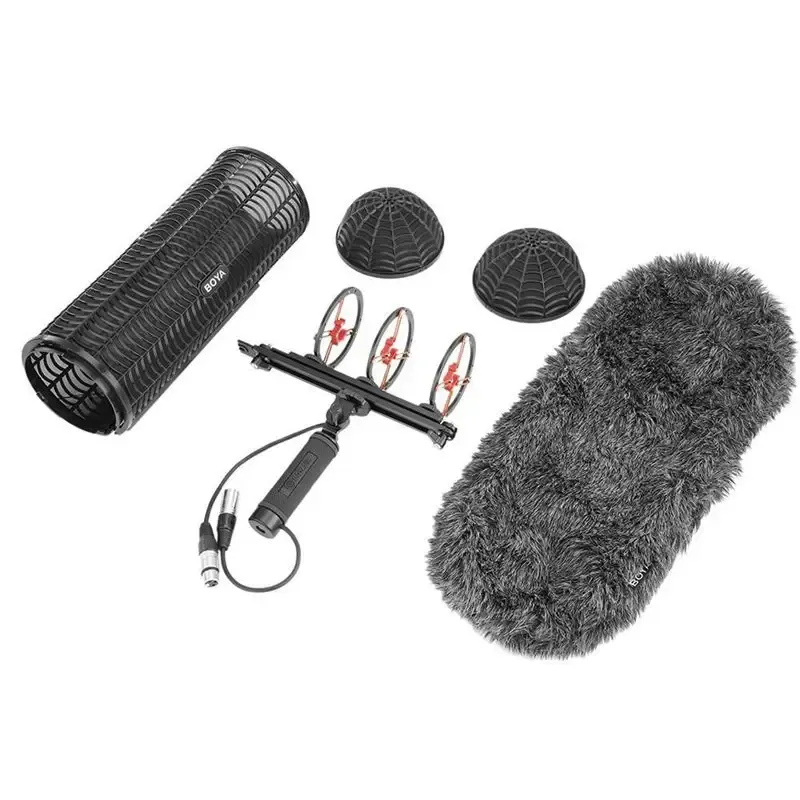 Stand Boya ByWs1000 Blimp Windshield Suspension For Shotgun Microphones Cage Handle Shock Absorber Wind Sweater Mic Cable