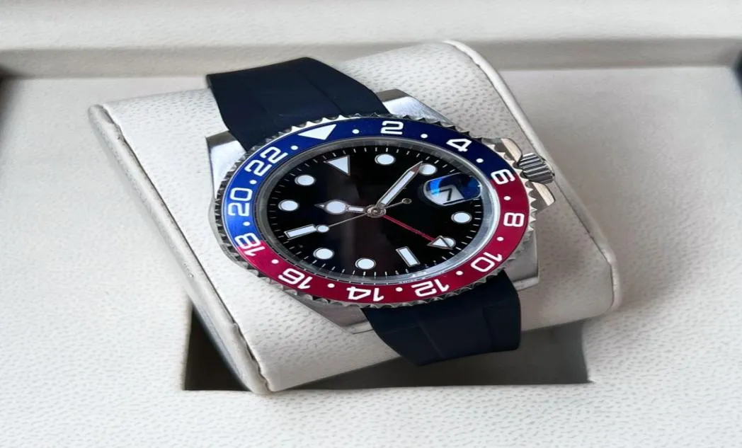 Heren Mechanisch horloge Automatische beweging 40 mm horloges voor mannen vouwde gesp rubberen strap leven waterdicht ontwerp modebedrijf 5935355