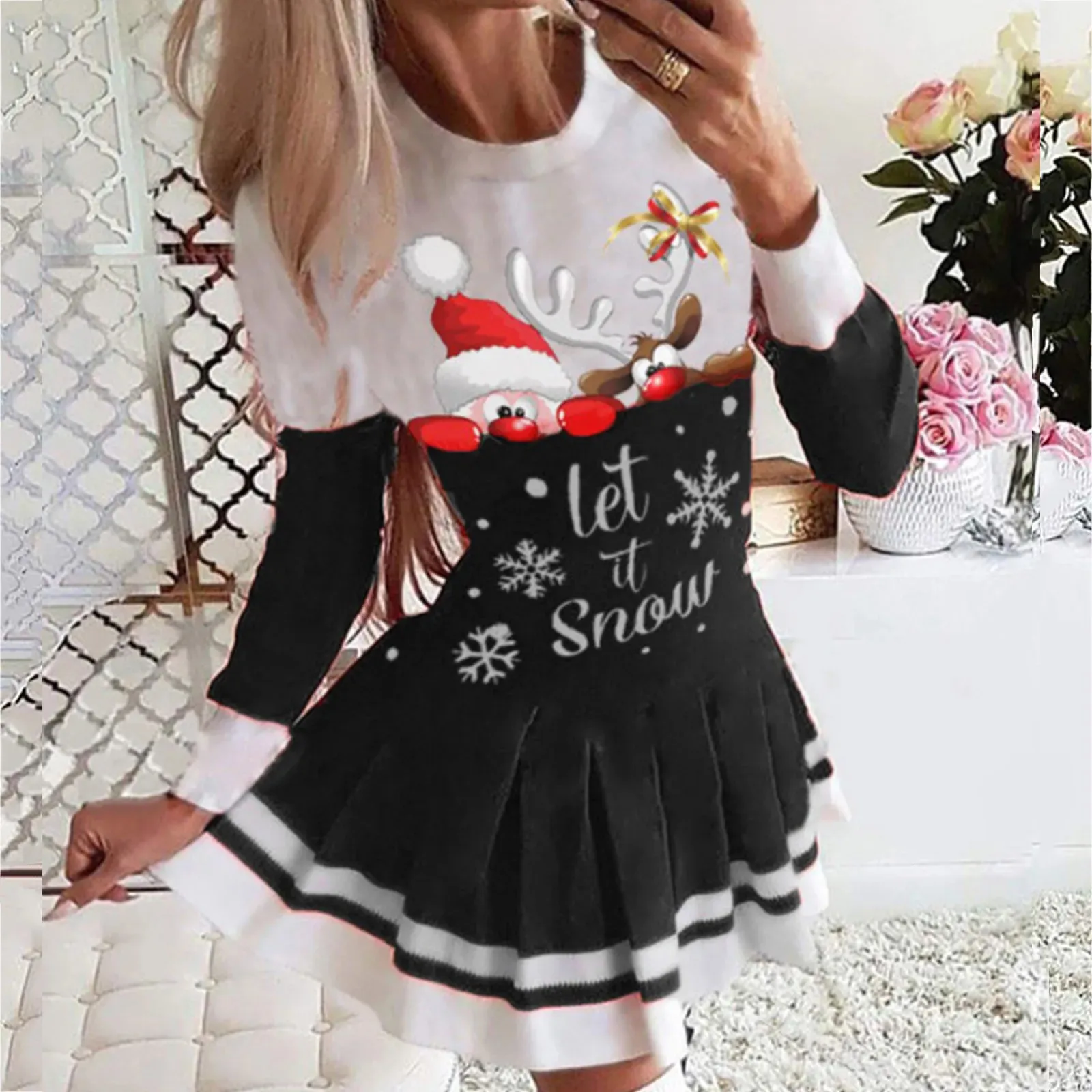 white christmas dresses Mrs. Claus Green Velvet Dress main image 1