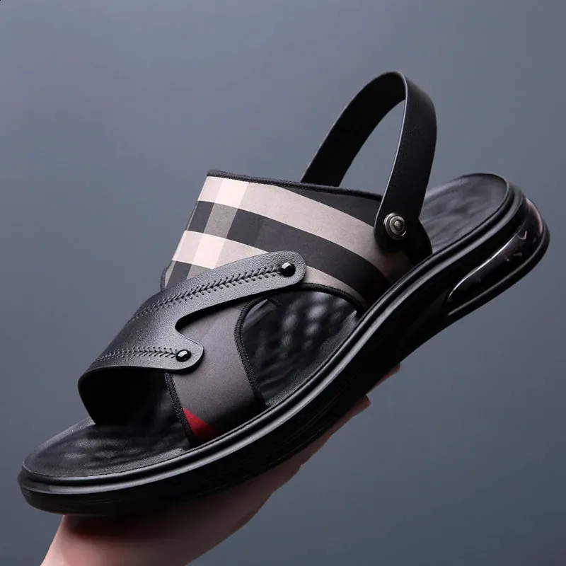 Пляжные сандалии сандалии нельзя досуг спортивные приморские приморские дышащие сандалис de hombre shinelo sandal для мужчин 240403