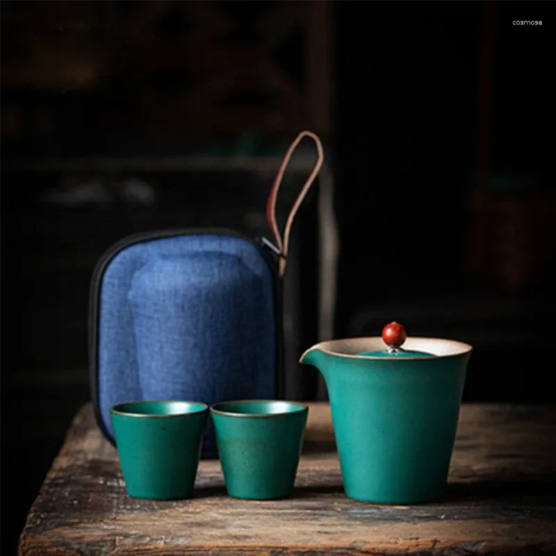 Ensembles de voiles de thé Portable Tree Tea Set One Pot Two Tpings Japanese Kuai Ke Cup Simple Infuseur