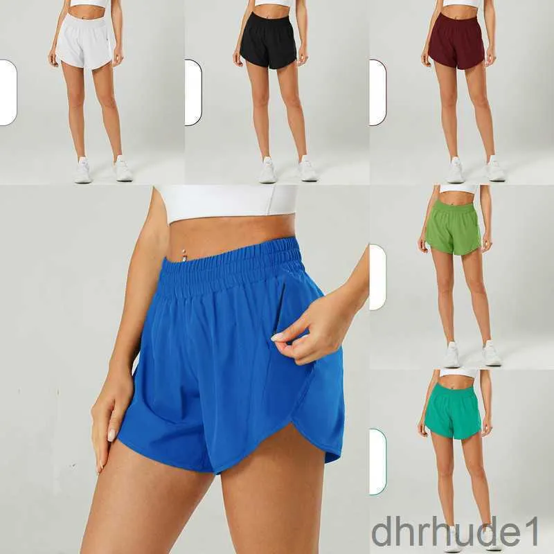 Lu Inch Short 5 Sports Fitness Hotty Hot Yoga Outfits für Frauen lässige Fitness -Shorts locker mit Reißverschlusspocket Summer Run Jogger Athletic Schnelle trockene Strecke 1 2YT9