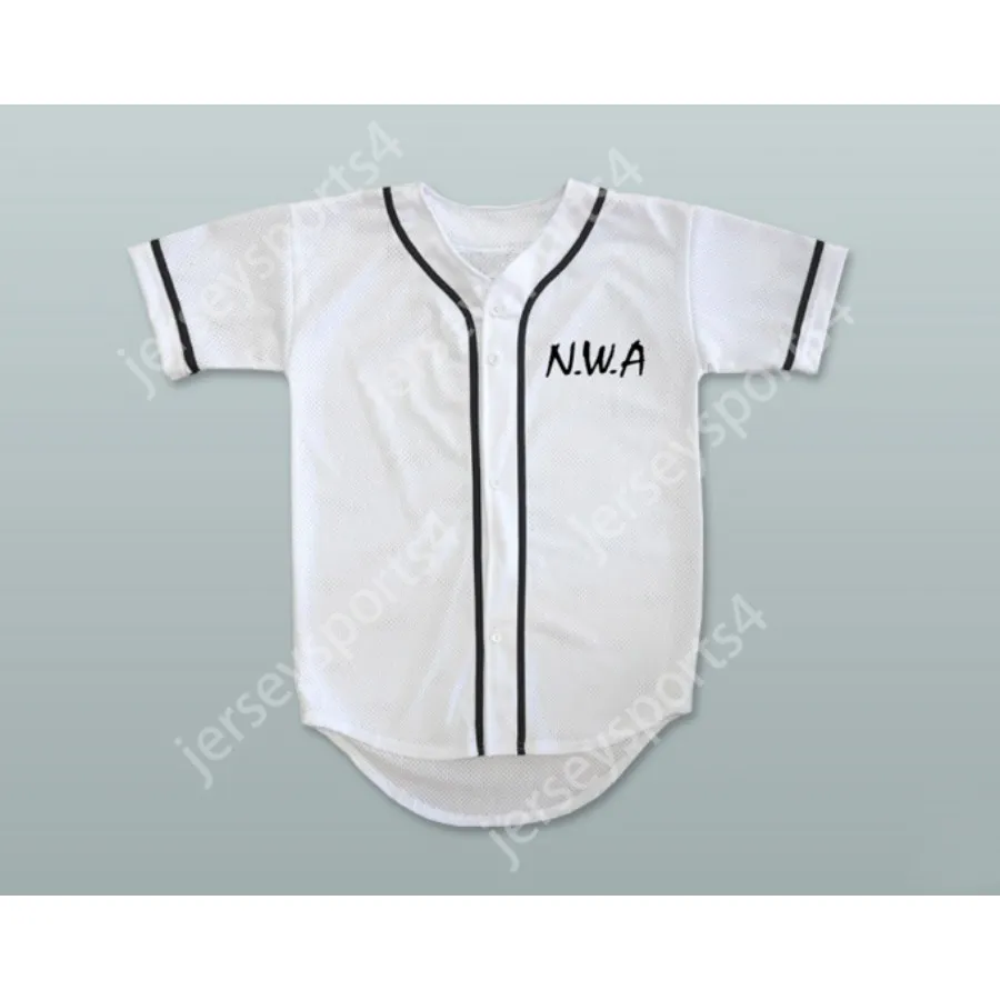 DHgate.com:Ice Cube 91 White Baseball Jersey Stitched Baseball 
