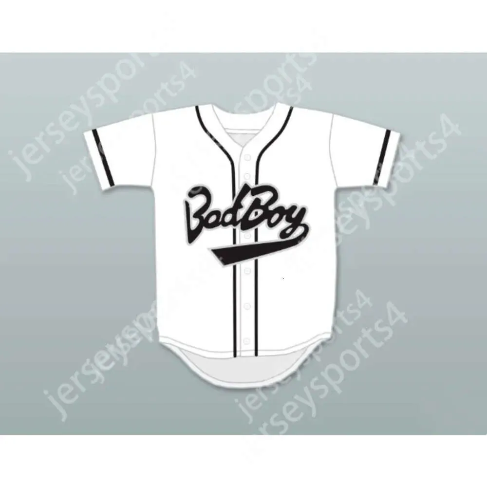 Gdsir Biggie Smalls 10 Bad Boy White Baseball JerseyEd