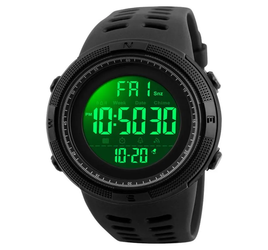 SKMEI Fashion Outdoor Sport Watch Men Multifunction Watches Alarm Clock Chrono 5Bar Waterproof Digital Watch reloj hombre 12513273249