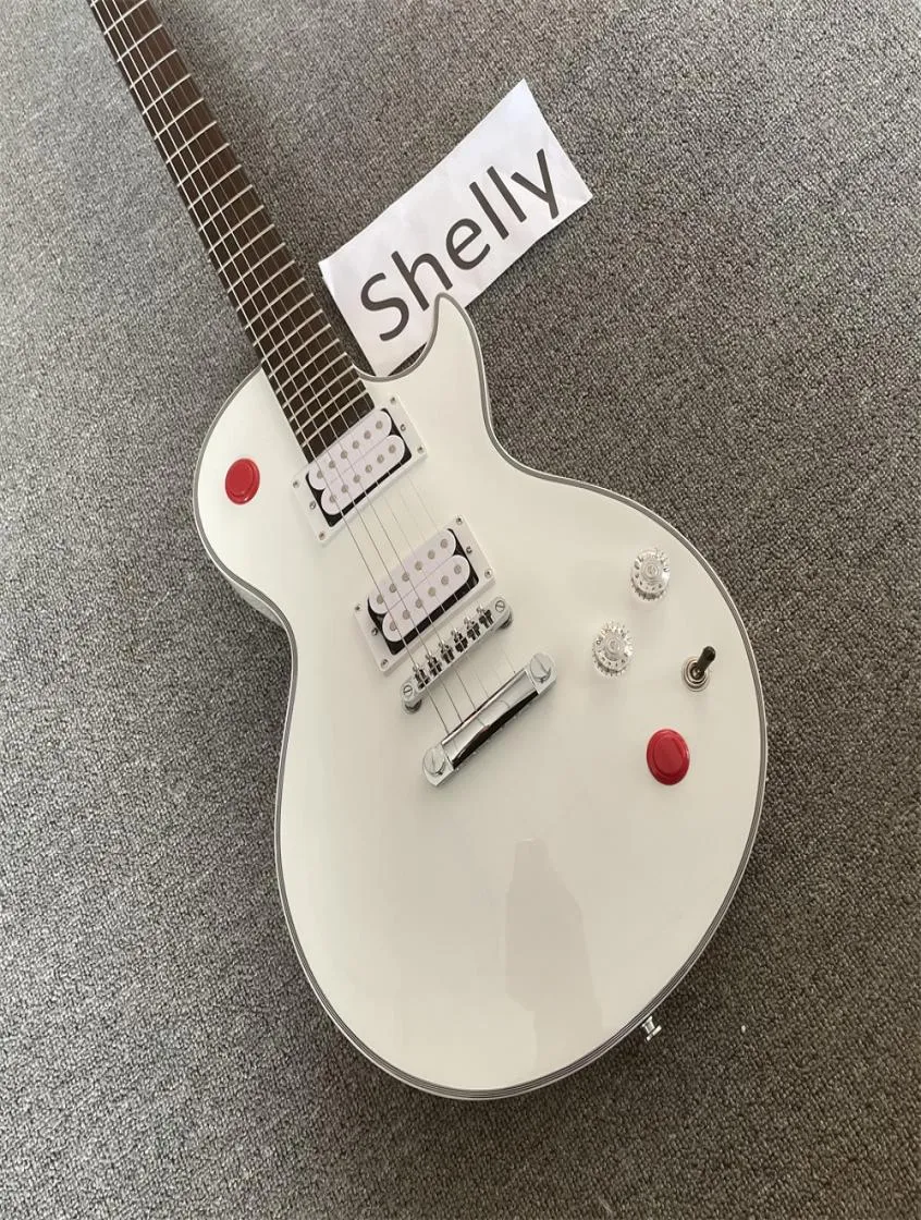 Custom Shop Electric Guitar Kill Switch Buckethead style guitar 24 Frets Gitaar Alpine White GuitarraReal pos guitarra guita5512023