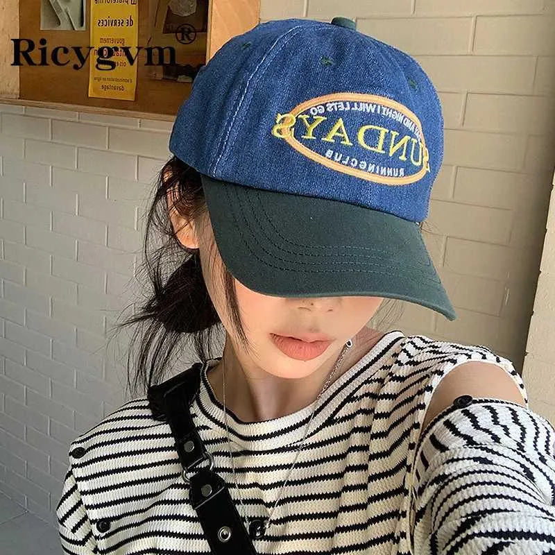 Ball Caps Mens Womens Letter Embroidery Buckle Hat Fashion Cotton Outdoor Sunshade Hip Hop Hat Y2K Q240403