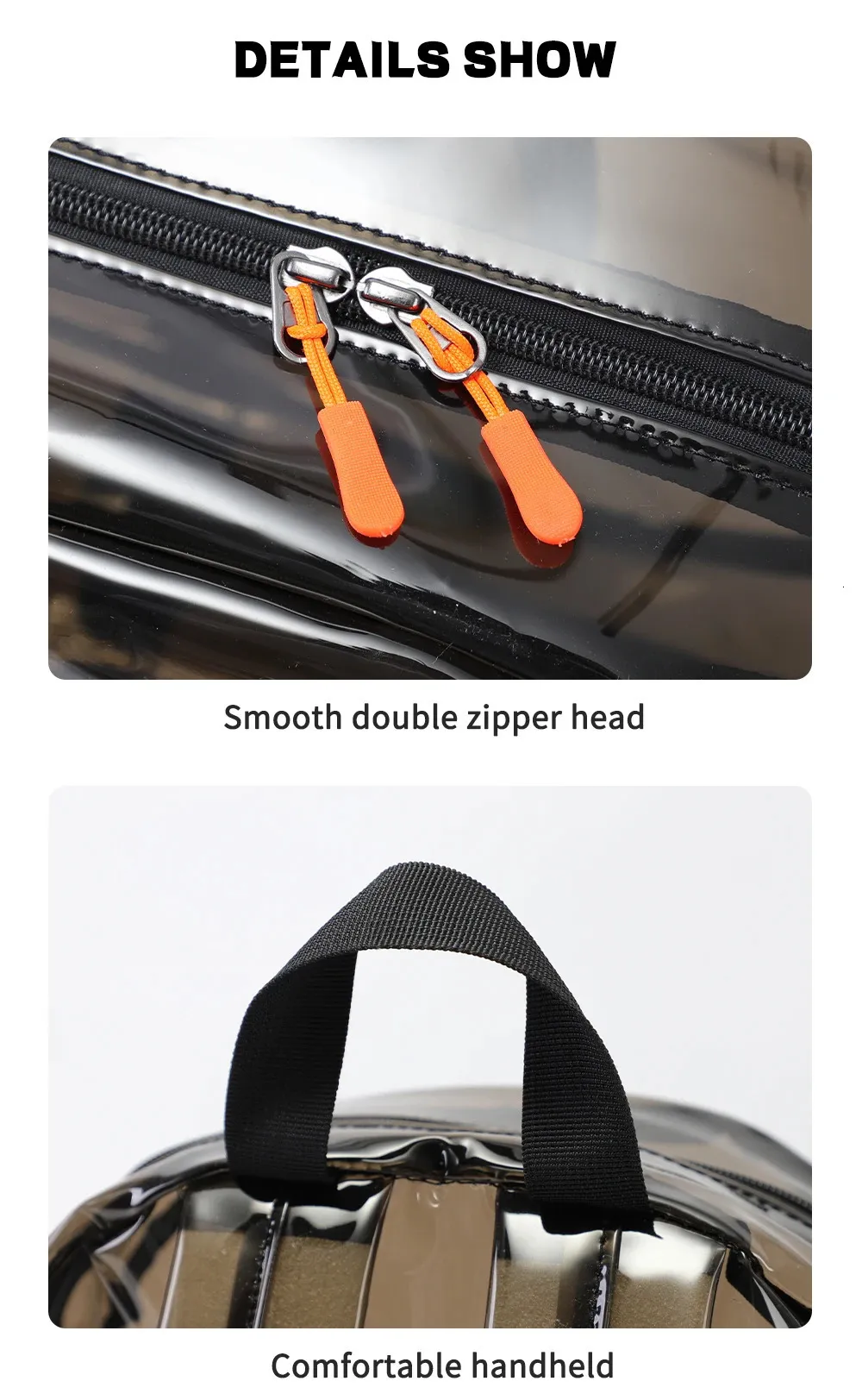 Zaino trasparente impermeabile per laptop da donna per sport_voghion.com